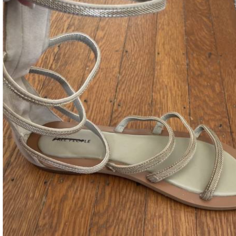 FP Movement by Free People Cream Strappy Sandals